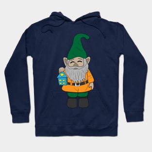 cute gnome with lantern Hoodie